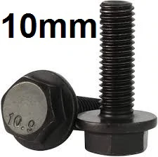 پیچ واشردار شش گوش فولادی سایز 10